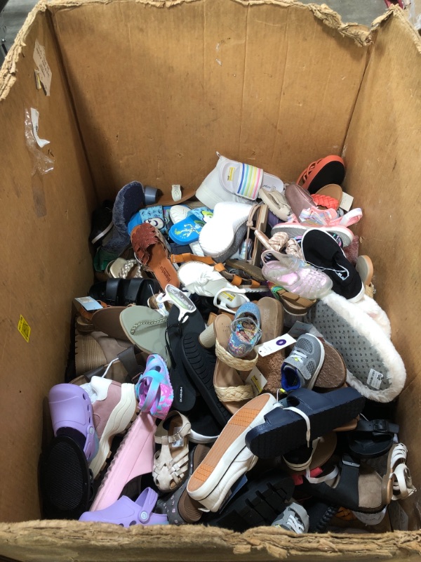 Photo 1 of **Big bundle of assorted men, women and kids shoes. LEFT OR RIGHT SHOES ONLY, INCOMPLETE PAIRS.