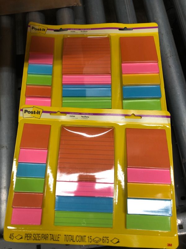 Photo 2 of 2-Variety Pack of Post-It Notes for Office or School
