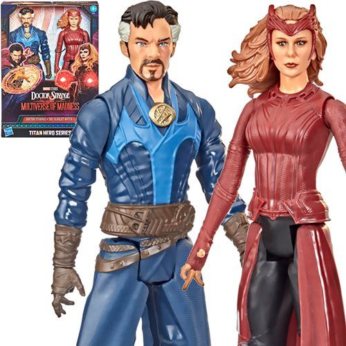 Photo 1 of Doctor Strange Titan Hero Series Doctor Strange and the Scarlett Witch 12-Inch Action Figures Set
