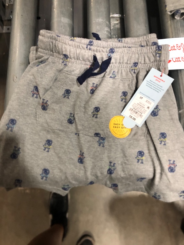 Photo 2 of 3 PK**Toddler Boys' Jersey Knit Pull-On Shorts - Cat & Jack™ Gray 3T

