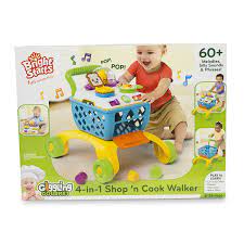 Photo 1 of Bright Starts Giggling Gourmet 4-in-1 Shop ‘n Cook Walker Shopping Cart Push Toy, Ages 6 months +