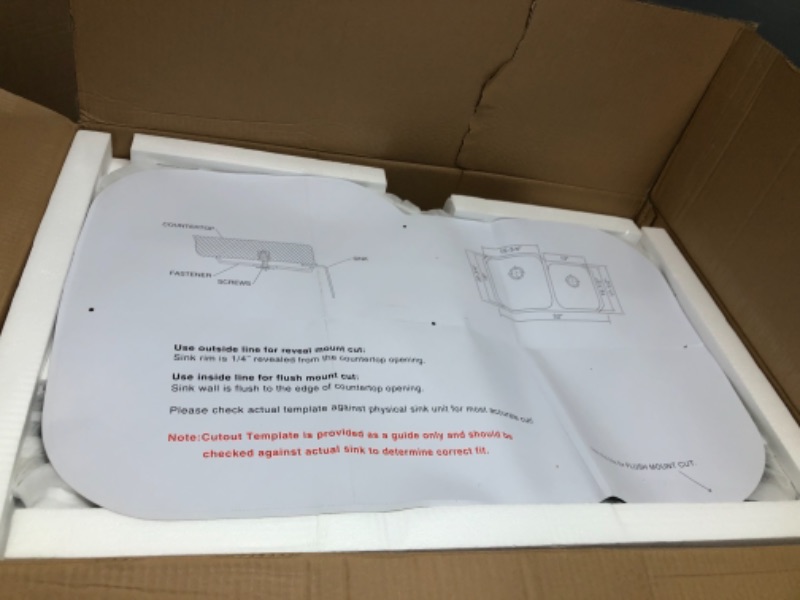 Photo 1 of 
Build Essentials 32" Undermount Double Basin Stainless Steel Kitchen Sink with 50/50 Split