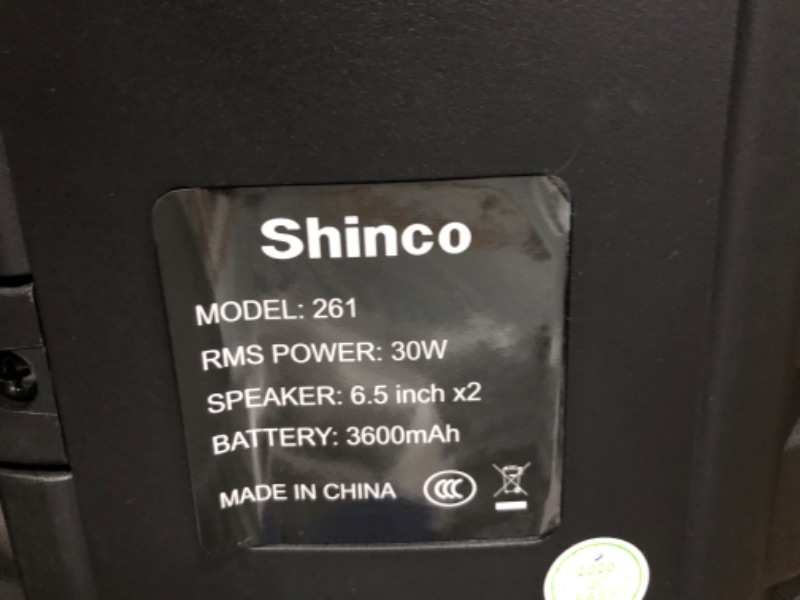 Photo 3 of Shinco Bluetooth Speaker with Party Lights, Powerful Bass and Stereo Sound