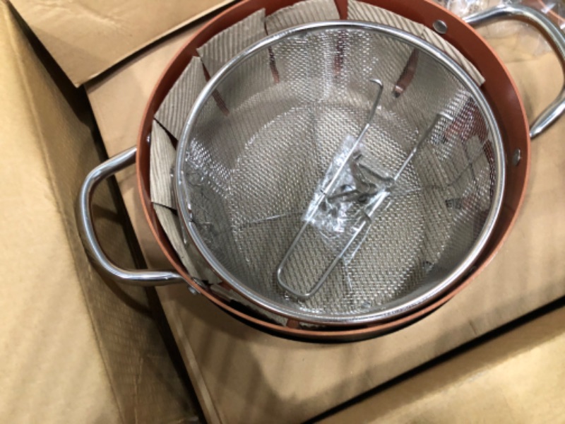 Photo 1 of Copper CHef 3-Piece Non-Stick Fry Pan Set