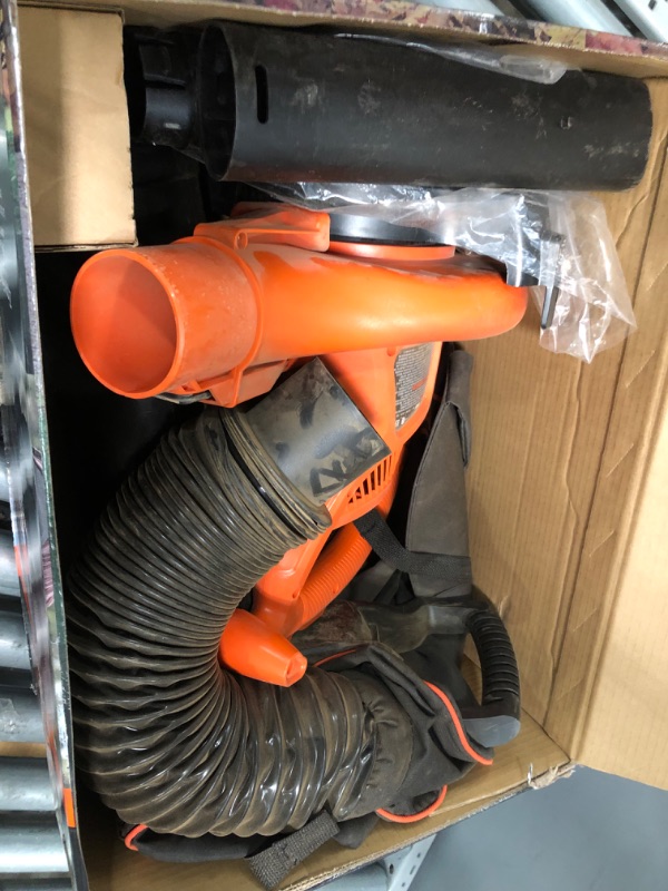 Photo 1 of ***PARTS ONLY*** BLACK+DECKER  12-Amp 400-CFM 250-MPH Corded Electric Leaf Blower 
