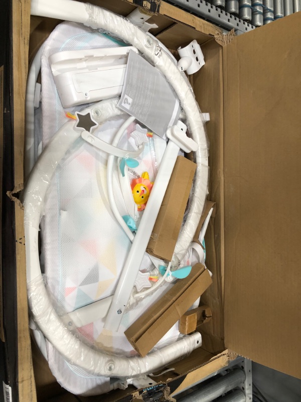 Photo 2 of Fisher-Price Soothing Motions Bassinet Windmill, Baby Cradle with sway Motion, Light Projection, Overhead Mobile, Vibrations and Music
