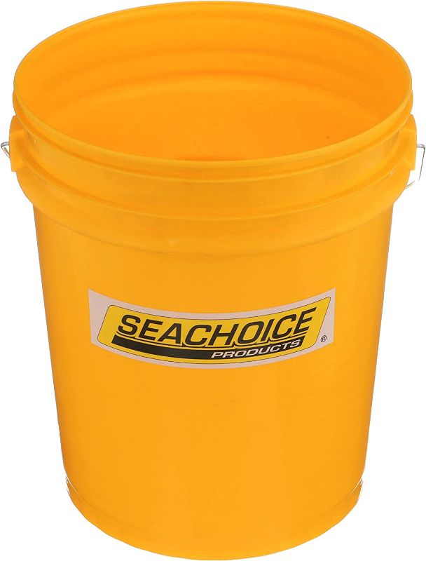 Photo 1 of 
Seachoice 5-Gallon Plastic Bucket w/Metal Handle, Yellow