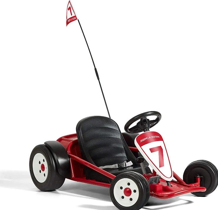 Photo 1 of **DAMAGED**MISSING PARTS** Radio Flyer Ultimate Go-Kart, 24 Volt Outdoor Ride On Toy | Ages 3-8 | 940Z Model , Red
