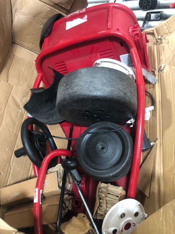 Photo 5 of **DAMAGED**MISSING PARTS** Radio Flyer Ultimate Go-Kart, 24 Volt Outdoor Ride On Toy | Ages 3-8 | 940Z Model , Red
