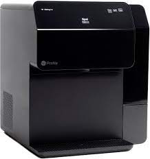 Photo 1 of **TESTED** GE Profile - Opal 2.0 38-lb. Portable Ice Maker Dispenser with Nugget Ice Production, Side Tank, and Built-in Wifi - Satin Black
