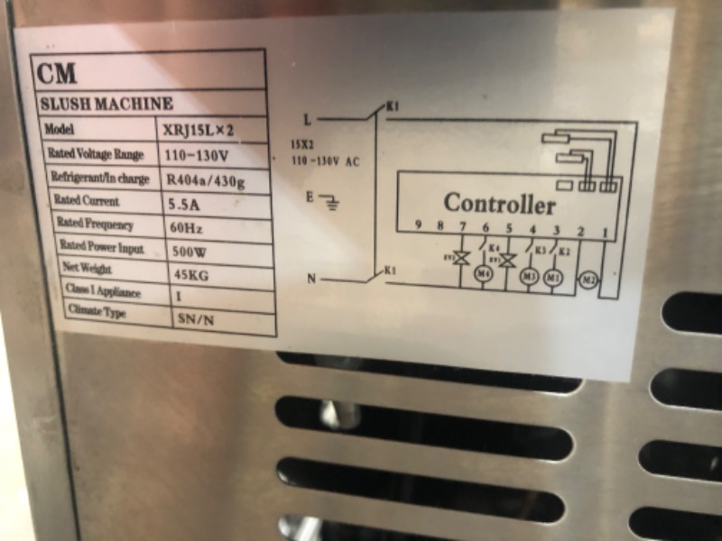 Photo 3 of **USED NEEDS REPAIR** 2 CONTAINER SLUSHY MACHINE USED