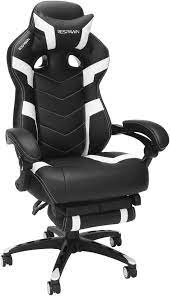 Photo 1 of **MINOR DAMAGE** RESPAWN 110 Racing Style Gaming Chair, Reclining Ergonomic Chair with Footrest, in Black (RSP-110-BLK)-Generation 1.0

