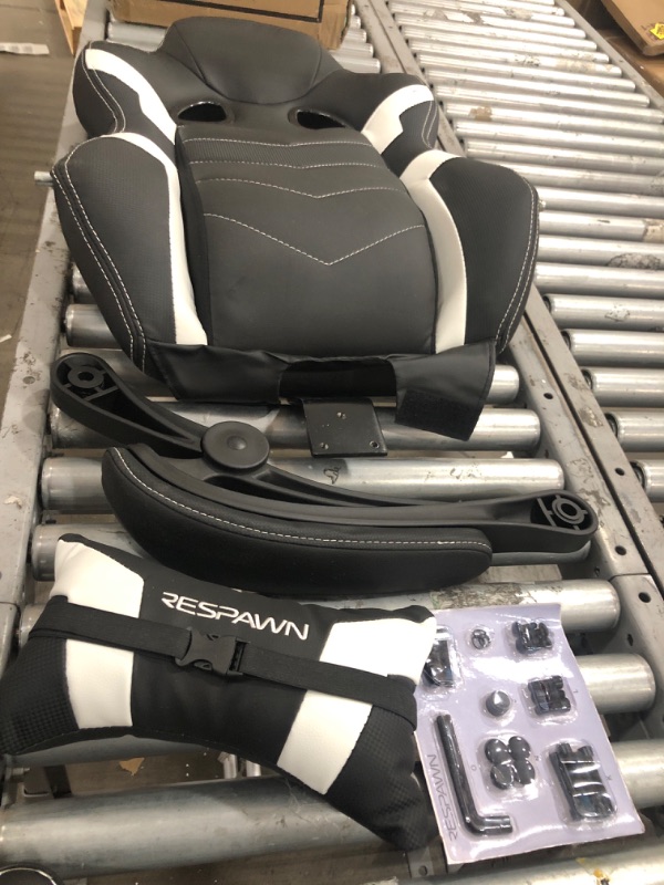 Photo 5 of **MINOR DAMAGE** RESPAWN 110 Racing Style Gaming Chair, Reclining Ergonomic Chair with Footrest, in Black (RSP-110-BLK)-Generation 1.0

