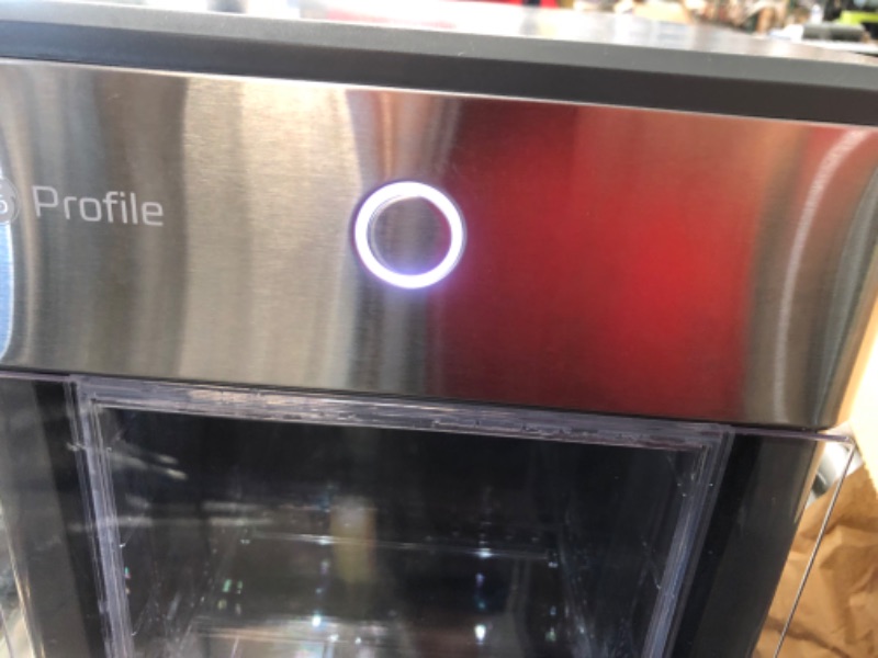 Photo 3 of (DENTED) GE Profile Opal | Countertop Nugget Ice Maker with Side Tank | Portable Ice Machine with Bluetooth Connectivity | Smart Home Kitchen Essentials | Stainless Steel Finish | Up to 24 lbs. of Ice Per Day
