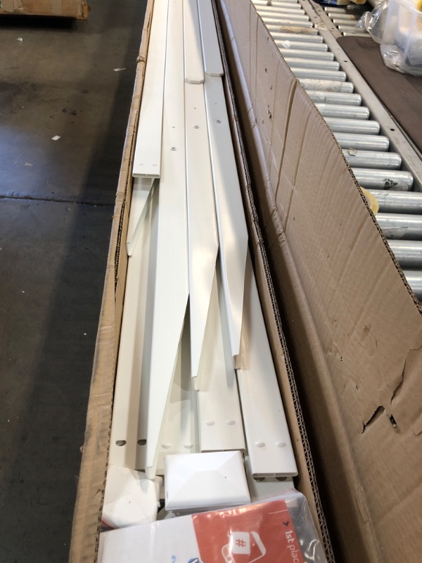 Photo 1 of 42 in. H x 92 in. W Manchester Semi-Permanent Vinyl Fence Panel Kit (2-Pack)