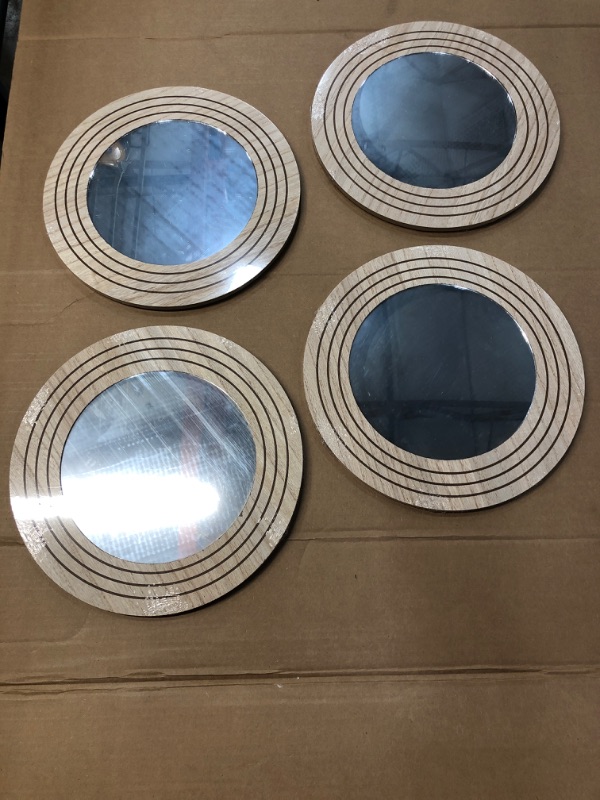 Photo 1 of 12in Round Mirror 4 Pack