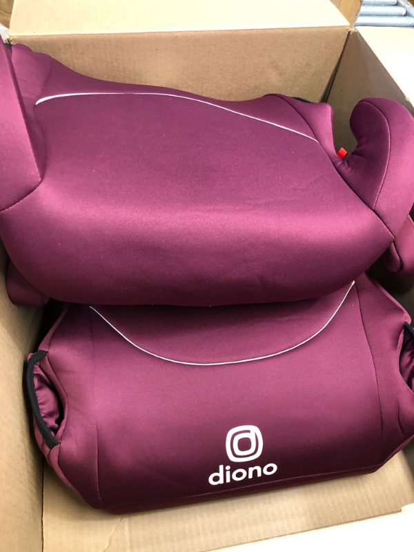 Photo 2 of Diono Solana 2 XL Pack of 2 2022, Dual Latch Connectors, Lightweight Backless Belt-Positioning Booster Car Seat, 8 Years 1 Booster Seat, Pink
