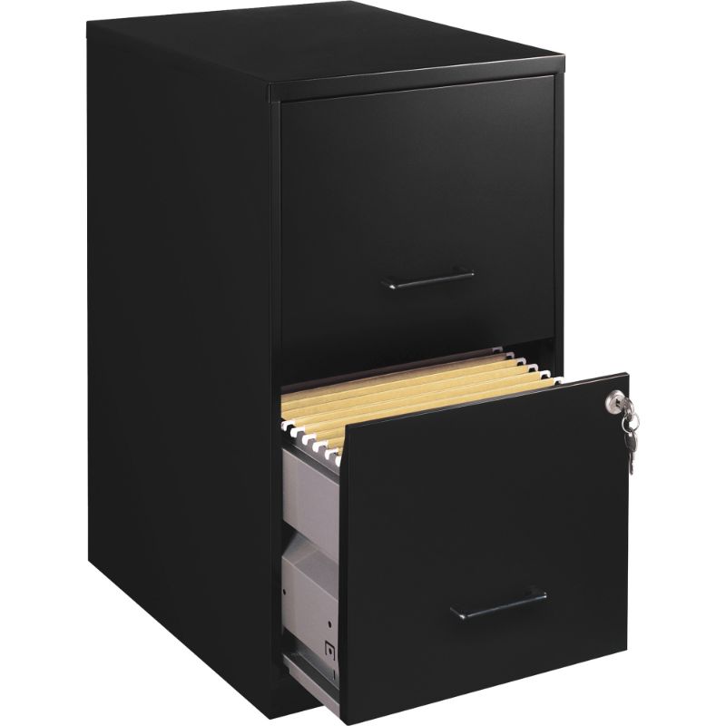 Photo 1 of Lorell 18" Deep 2-Drawer File Cabinet, Black
