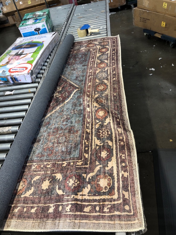 Photo 1 of Amelie AML-2306 6'7" X 9' Rectangle Traditional Rug in Dark Purple Denim Butter Rose Clay Dark
