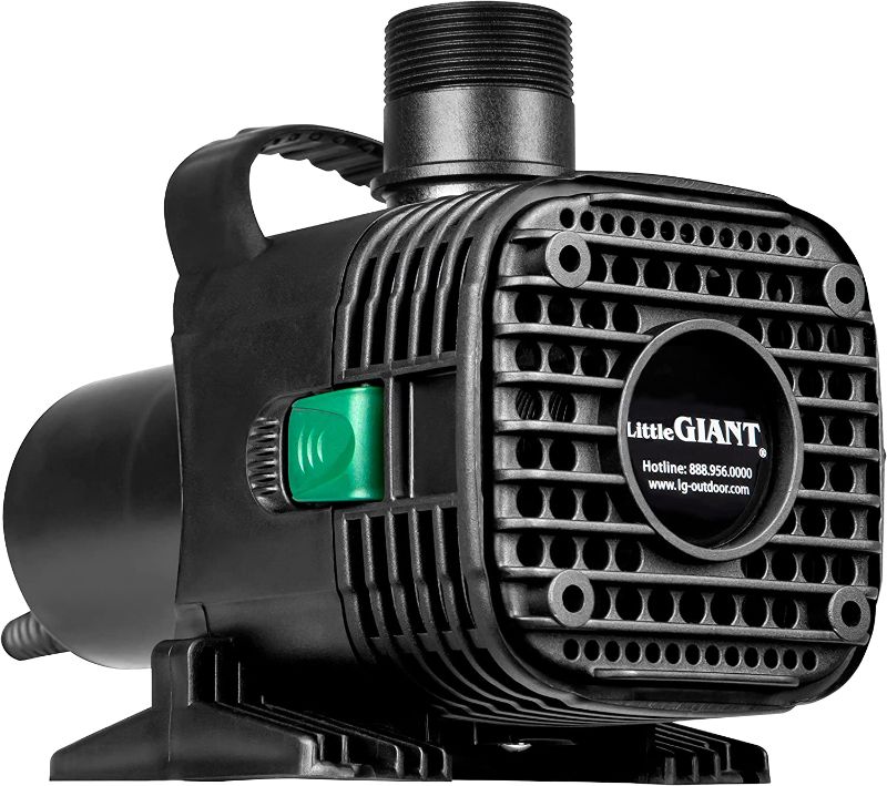 Photo 1 of Little Giant 566726 4060 GPH Wet Rotor Pump with 20-Ft. Cord for ponds up to 4000 Gallons, Black, F30-4000**PUMP DOES NOT WORK**
