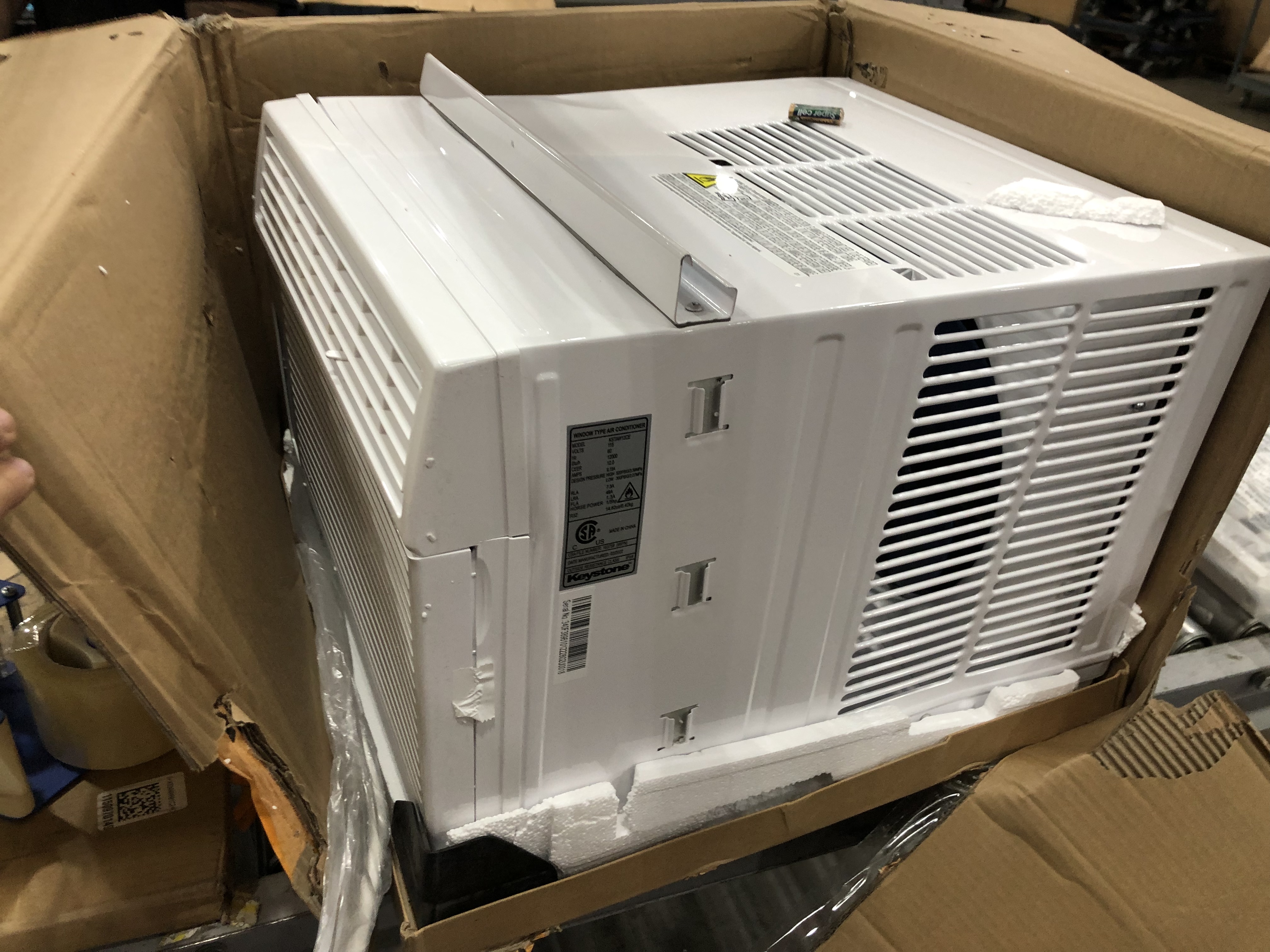 Photo 4 of (DENTED; DAMAGED FRONT PLATE) 550 Sq. Ft. 12,000 BTU Window-Mounted Air Conditioner with Remote Control