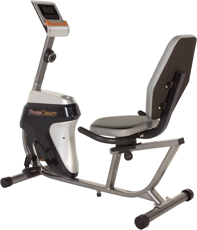 Photo 1 of (SCRATCHED; MISSING HARDWARE) Fitness Reality R4000 Magnetic Tension Recumbent Bike with Workout Goal Setting Computer
