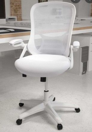 Photo 1 of (COSMETIC DAMAGES) belnick white mesh office chair