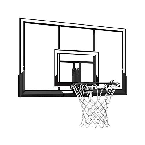 Photo 1 of (CRACKED BACKBOARD) 52" Spalding Performance Acrylic Backboard & Rim Combo