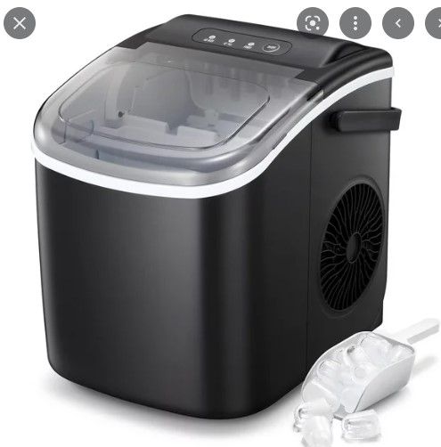 Photo 1 of ***SEE NOTE*** AGLUCKY Ice Maker Countertop, Make 26 lbs ice in 24 hrs, Ice Cube Rready in 6-8 Mins with Ice Scoop and Basket
