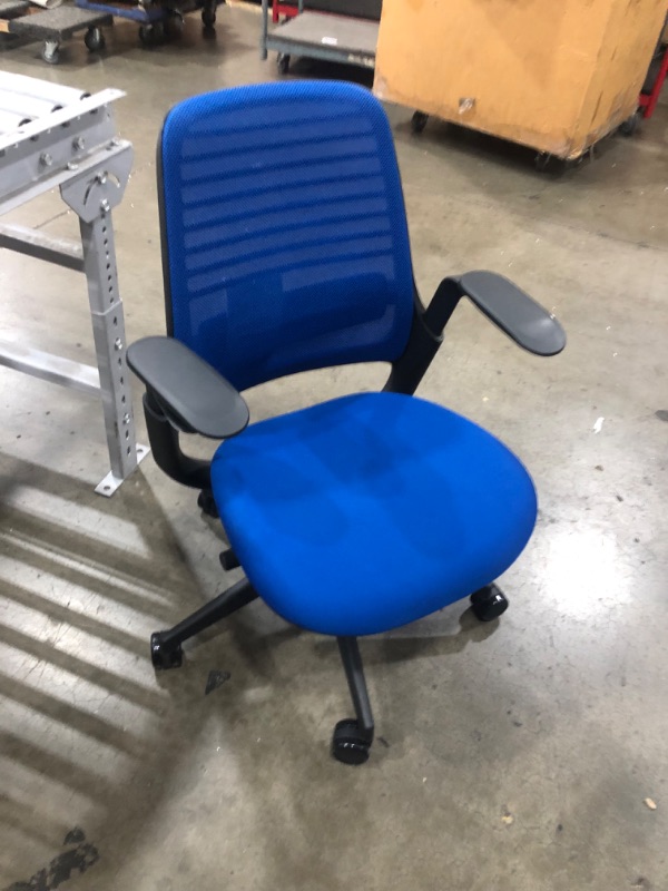 Photo 3 of Steelcase Series 1 Work Office Chair - Royal Blue
