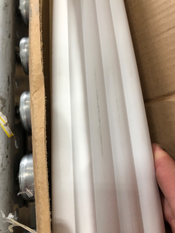 Photo 2 of (WARPED/COSMETIC DAMAGES) Ekena Millwork PML03X00FL Fluted Panel Panel Moulding Panel Moulding, 3"H x 3/8"P x 94 1/2"L, Primed
