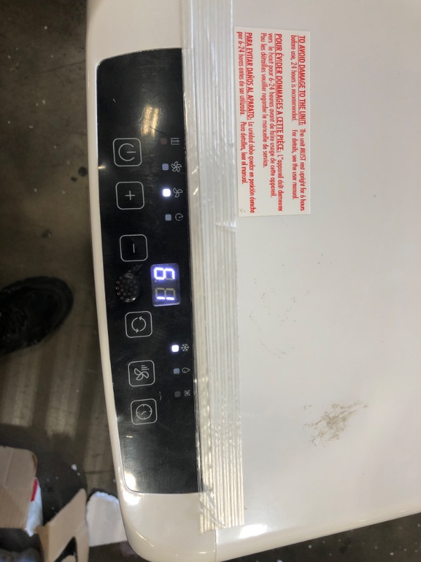 Photo 1 of (AUDIBLE DAMAGED MOTOR) Black+Decker 10000 Btu Portable Air Conditioner With Remote Control White
