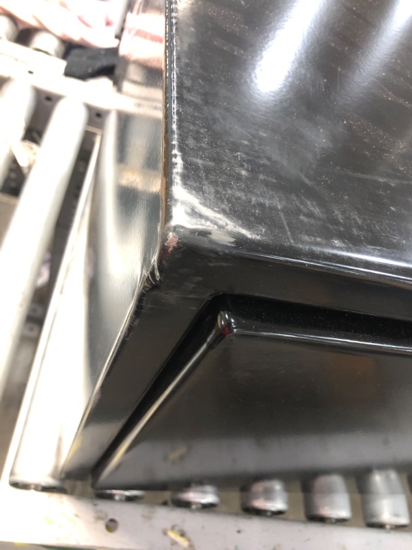 Photo 1 of (DENTED/SCRATCHED) Buyers Products 1703305 Black Steel Underbody Truck Box with T-Handle Latch, 14 x 16 x 36 Inch
