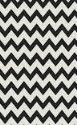 Photo 1 of (STOCK PIC INACCURATELY REFLECTS ACTUAL RUG) 9'8" x 8' black and white zigzag neoprene nylon rug