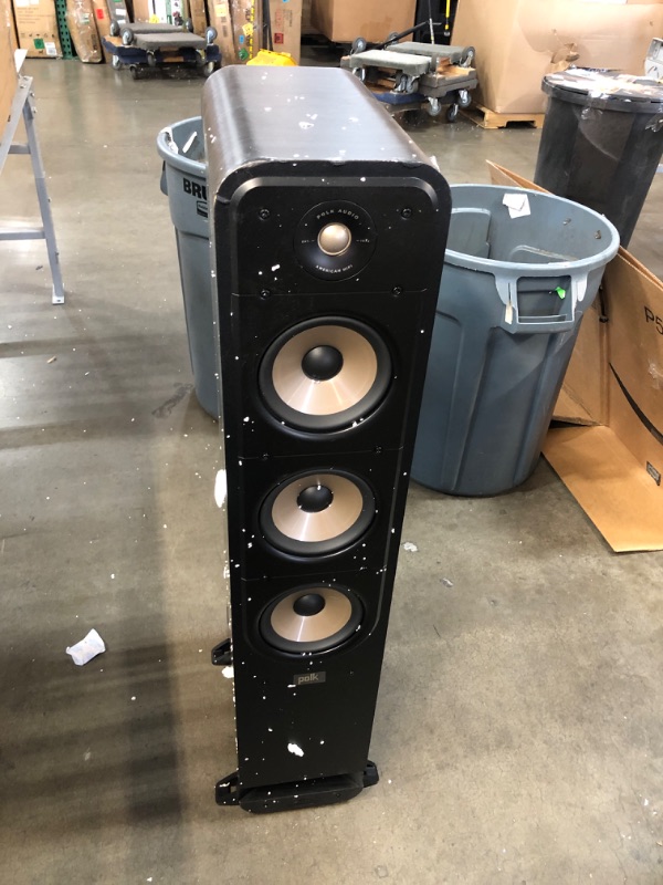 Photo 2 of (BROKEN-OFF FOOT; DENTED CORNERS/EDGES) Polk Signature Elite ES60 Tower Speaker - Hi-Res Audio Certified and Dolby Atmos and DTS:X Compatible