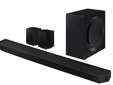 Photo 1 of (DAMAGED EDGES OF SUB;) Samsung HW-Q990B Adaptive Soundbar with Surround Sound 