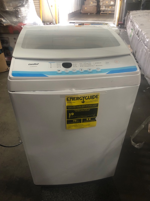 Photo 9 of (DAMAGED)COMFEE’ Washing Machine 2.0 Cu.ft LED Portable Washing Machine and Dryer Washer Lavadora Portátil Compact Laundry, 6 Models, Energy Saving, Child L
**BROKEN DOOR**
