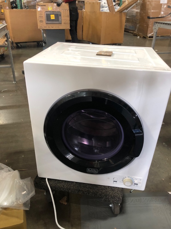 Photo 2 of 3.5 cu. ft. Capacity White Electric Dryer