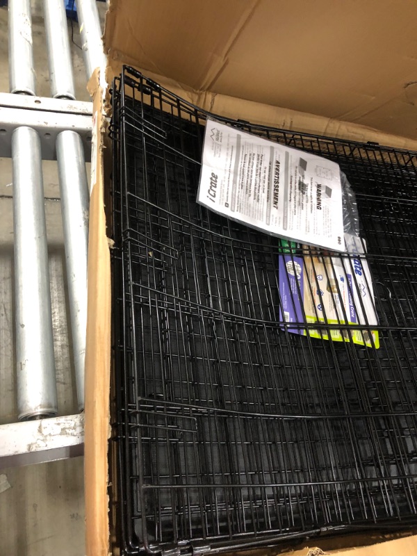 Photo 5 of (DAMAGE)MidWest iCrate Fold & Carry Single Door Collapsible Wire Dog Crate, 42 inch
**BENT**