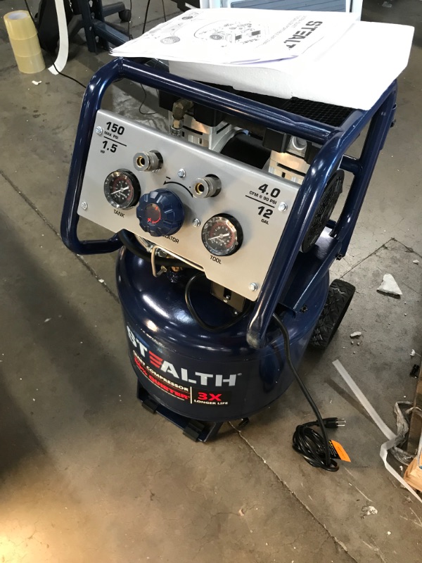 Photo 1 of Stealth Professional 12 Gal. 150 PSI 2 Portable Electric Air Compressor
