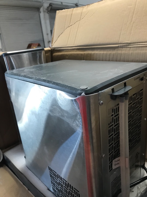 Photo 1 of GE Profile Opal | Countertop Nugget Ice Maker with Side Tank | Portable Ice Machine Makes up to 24 lbs. of Ice Per Day | Stainless Steel Finish
