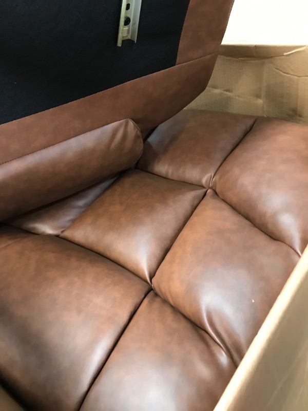 Photo 2 of **INCOMPLETE MISSING BOX 1 OF 2!! YITAHOME Power Lift Recliner Chair for Elderly, Lift Chair with Heat and Massage, Faux Leather Recliner Chair with 2 Cup Holders, Side Pockets & Remote Control for Living Room (Brown)
