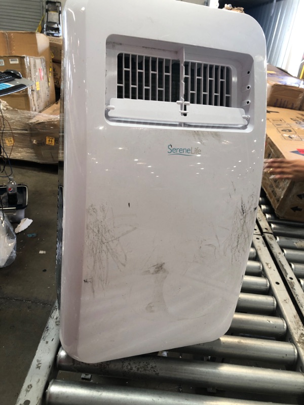 Photo 2 of *PARTS ONLY* SereneLife SLPAC8 Portable Air Conditioner Compact Home AC Cooling Unit with Built-in Dehumidifier & Fan Modes, Quiet Operation, Includes Window Mount Kit, 8,000 BTU, White
