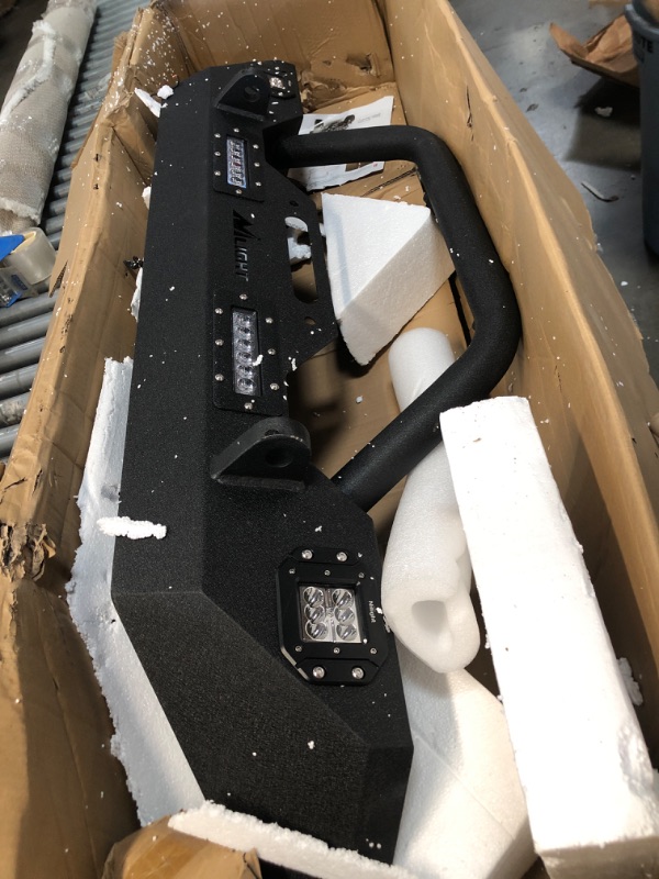 Photo 1 of Nilight Front Bumper Compatible for 2007 2008 2009 2010 2011 2012 2013 2014 2015 2016 2017 Jeep Wrangler JK/JKU 2018 2019 2020 2021 2022 JL/JLU 2020-2022 Gladiator JT Rock Crawler Winch Plate
