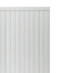 Photo 1 of 14x51 White Vinyl Privacy Fence Panel 2 pc
