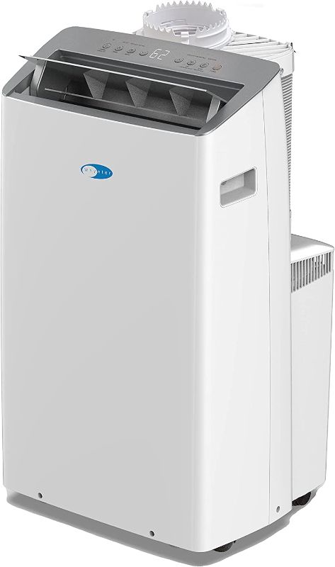 Photo 1 of Whynter White ARC-1230WNH 14,000 (12,000 BTU SACC) NEX Inverter Dual Hose Cooling Portable Air Conditioner, Heater, Dehumidifier, and Fan with Smart Wi-Fi, up to 600 sq ft, 31 x 16 x 17.75 inches
