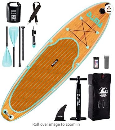 Photo 1 of ***PARTS ONLY*** DAMA 9'6"/10'6"/11' Inflatable Stand Up Paddle Board, Yoga Board, Camera Seat, Floating Paddle, Hand Pump, Board Carrier, Waterproof Bag, Drop Stitch, Traveling Board for Surfing
