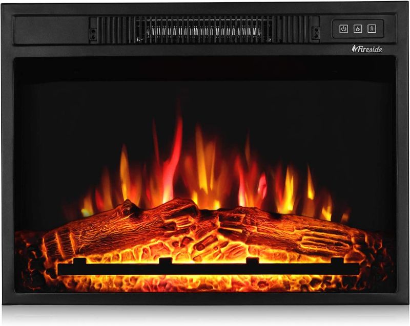 Photo 1 of TURBRO Fireside FS23 Realistic Flames Electric Fireplace, Remote Control, 3 Adjustable Brightness Flames
