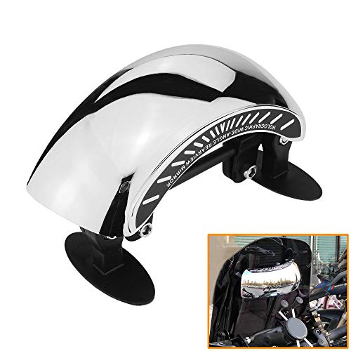 Photo 1 of **OPENED**
QIDIAN for Vespa Motorcycle Windshield Windscreen Rearview View Safety Mirrors Panoramic Central Scooter 180 Degree Wide Angle Rear View Mirrors