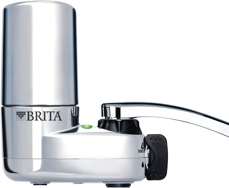 Photo 1 of **MISSING HARDWARE**
BRITA BASIC FAUCET WATER FILTER SYSTEM, CHROME, 1 COUNT